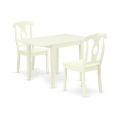 Dining Room Set Linen White, NDKE3-LWH-W