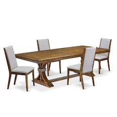 5 Pieces Kitchen table set a Dining Room Table and 4 Kitchen Chairs