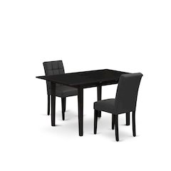 3 Piece Dinner Table Set consists A Wooden Table