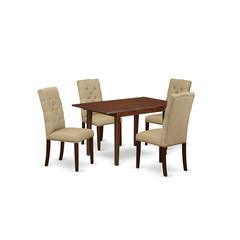 Dining Room Set Mahogany, NFEL5-MAH-16