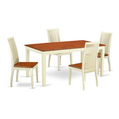 Dining Room Set Buttermilk & Cherry, NIIP5-BMK-W