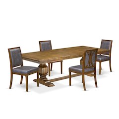 5 piece Dining Table Set includes a Modern Dining Table and 4 Kitchen Chairs
