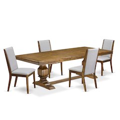 5 Pieces Kitchen table set of a Dining Table and 4 Dining Room Chairs