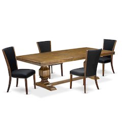 5 piece Kitchen Table Set a Modern Dining Table and 4 Dining room Chairs