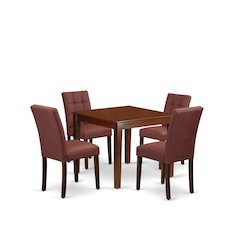 5 Piece Dining Room Set consists A Wooden Kitchen Table