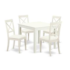 Dining Room Set Linen White, OXBO5-LWH-LC