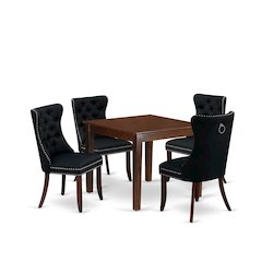 5 Piece Dinette Set Consists of a Square Dining Room Table