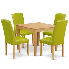 Dining Room Set Oak, OXEN5-OAK-51