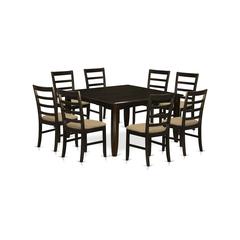 PARF9-CAP-C 9 Pc Dining room set-Square 54" Gathering Table and 8 Stools