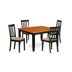 PFAN5-BCH-C 5 PC Kitchen Table set-Dining Table and 4 Wood Dining Chairs