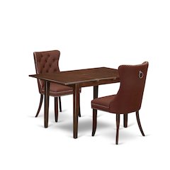 3 Piece Dinette Set Contains a Rectangle Kitchen Table with Butterfly Leaf