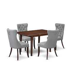 5 Piece Dining Table Set Consists of a Rectangle Wooden Table