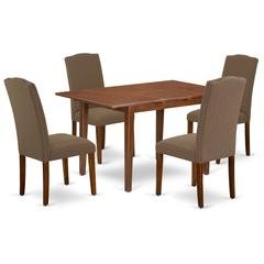Dining Room Set Mahogany, PSEN5-MAH-18