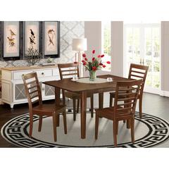 5  Pc  Kitchen  nook  Dining  set  small  Table  with  4  Dining  Chairs