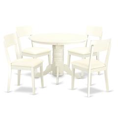 Dining Room Set Linen White, SHAD5-LWH-LC
