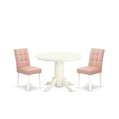 3 Piece Dinner Table Set contain A Mid-Century Dining Table