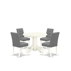 5 Piece consists A Mid-Century Dining Table Set Wooden Table