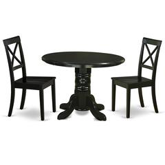 Dining Room Set Black, SHBO3-BLK-W