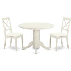 Dining Room Set Linen White, SHBO3-WHI-LC