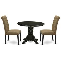 Dining Room Set Black, SHBR3-BLK-17
