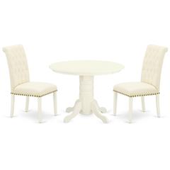 Dining Room Set Linen White, SHBR3-WHI-02