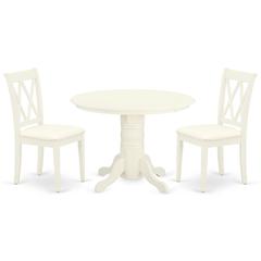 Dining Room Set Linen White, SHCL3-WHI-C