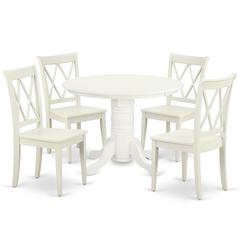 Dining Room Set Linen White, SHCL5-LWH-W