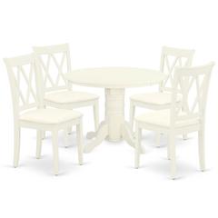 Dining Room Set Linen White, SHCL5-WHI-C