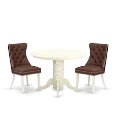 3 Piece Kitchen Table Set for Small Spaces