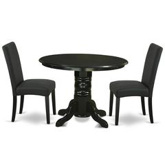 Dining Room Set Black, SHDR3-BLK-24