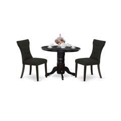 Dining Room Set Black, SHGA3-BLK-24