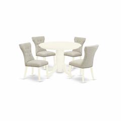 Dining Room Set Linen White, SHGA5-WHI-35