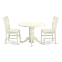 Dining Room Set Linen White, SHNO3-LWH-W