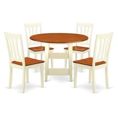 Dining Room Set Buttermilk & Cherry, SUAN5-BMK-W