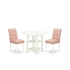 3 Piece Kitchen Table Set consists A Dinner Table