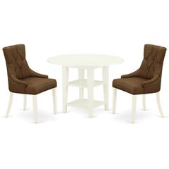 Dining Room Set Linen White, SUFR3-LWH-18