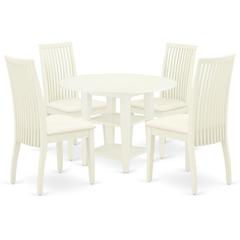 Dining Room Set Linen White, SUIP5-LWH-C