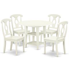 Dining Room Set Linen White, SUKE5-LWH-W