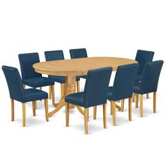 Dining Room Set Oak, VAAB9-OAK-55