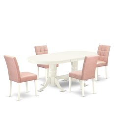 5 Piece Mid-Century Dining Table Set