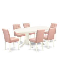 7 Piece Dining Table Set consists A Wooden Table