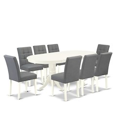 9 Piece Modern Dining Table Set