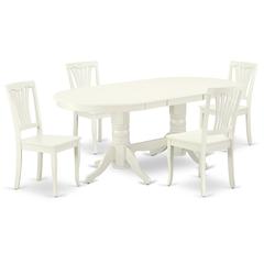Dining Room Set Linen White, VAAV5-LWH-W