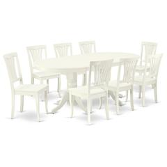 Dining Room Set Linen White, VAAV9-LWH-W