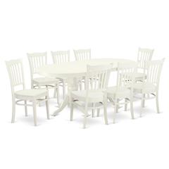 Dining Room Set Linen White, VAGR9-LWH-W