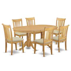 Dining Room Set Oak, VAPO7-OAK-C