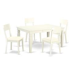Dining Room Set Linen White, WEAD5-LWH-LC