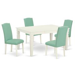 Dining Room Set Linen White, WEEN5-LWH-57