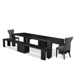 5-piece Dining Room Table Set a Rectangular Dining Table
