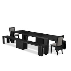 5-piece Dining Room Table Set a Rectangular Kitchen Table